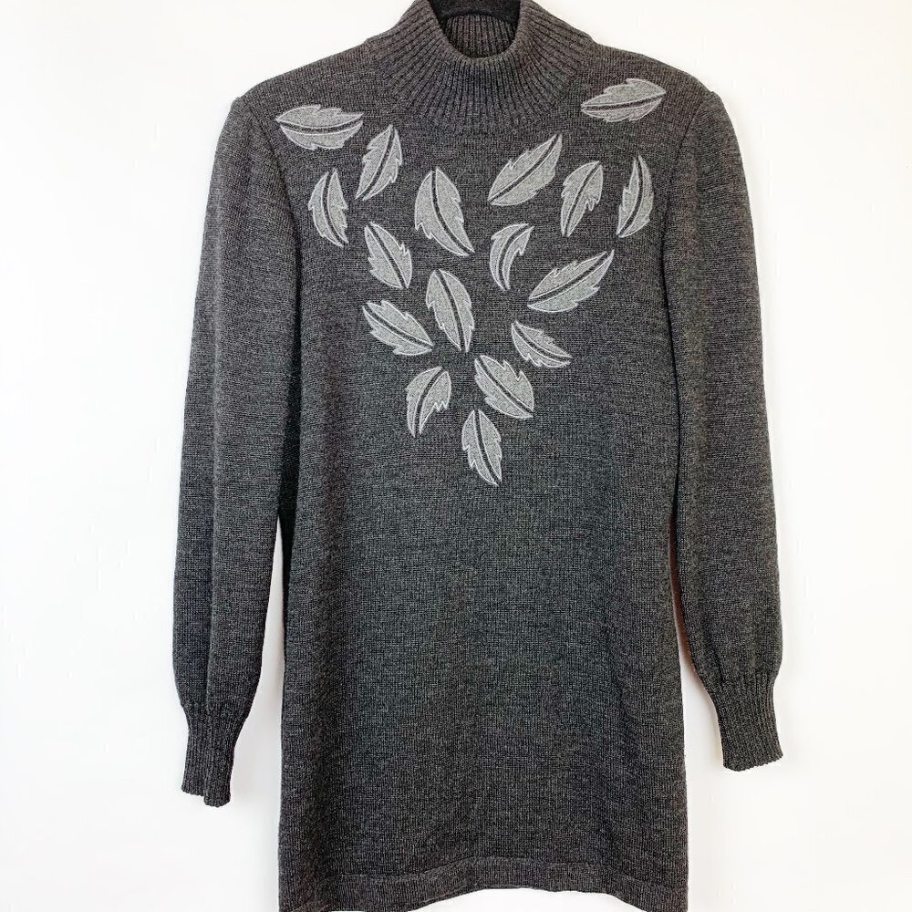 Vintage Valentino Studio Embroidered Wool Sweater